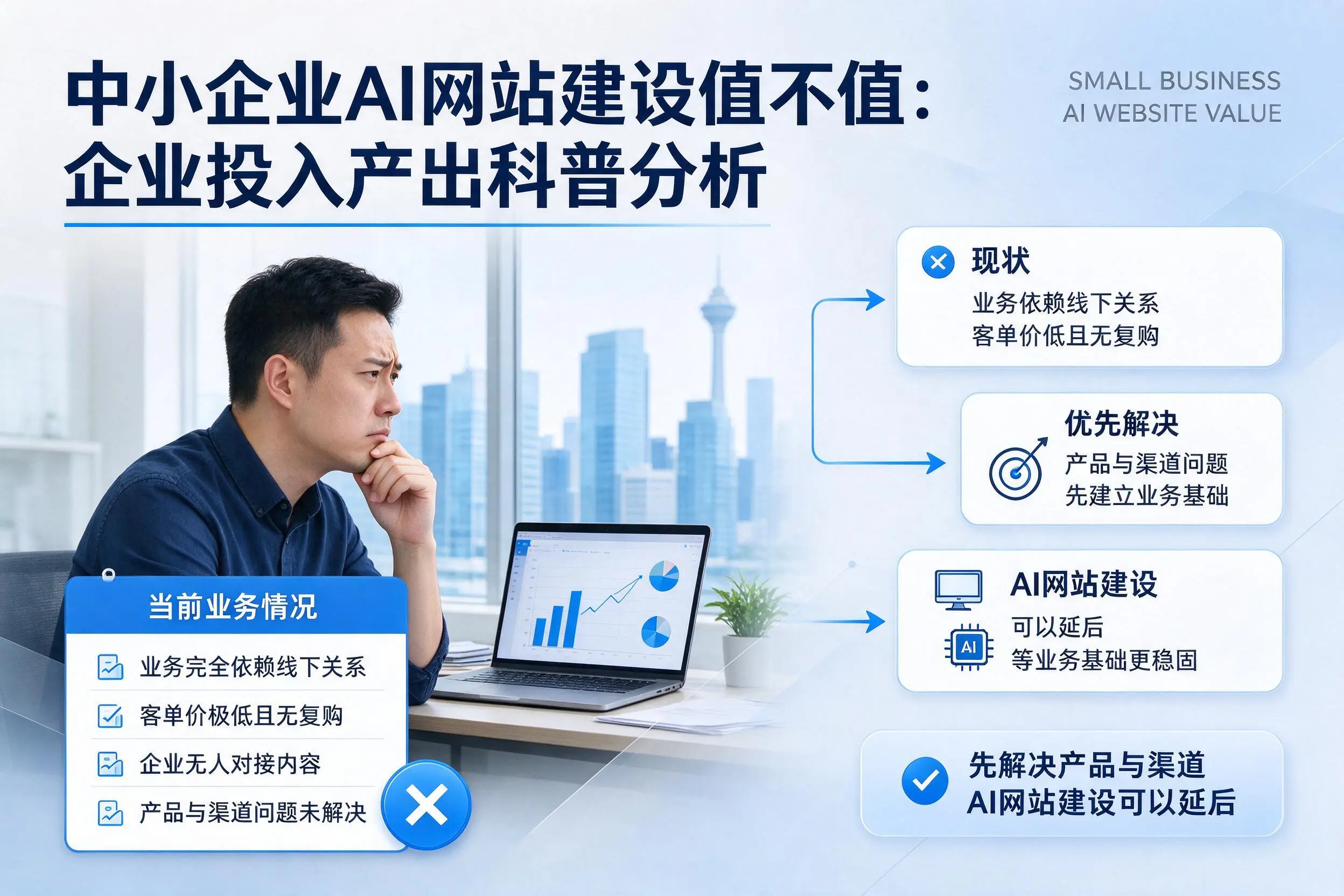 中小企业AI网站建设值不值：黑河企业投入产出科普分析