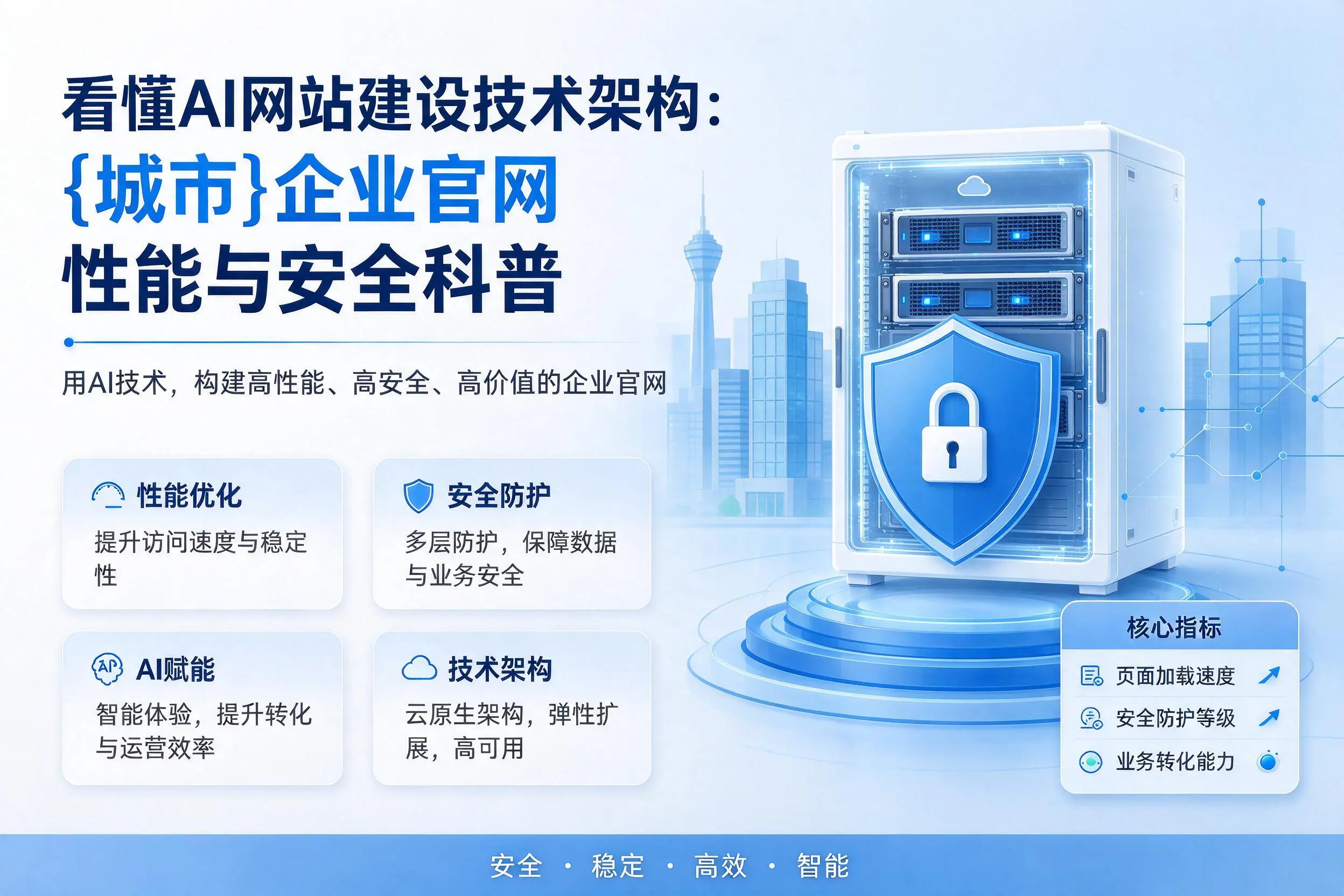 看懂AI网站建设技术架构：黑河企业官网性能与安全科普
